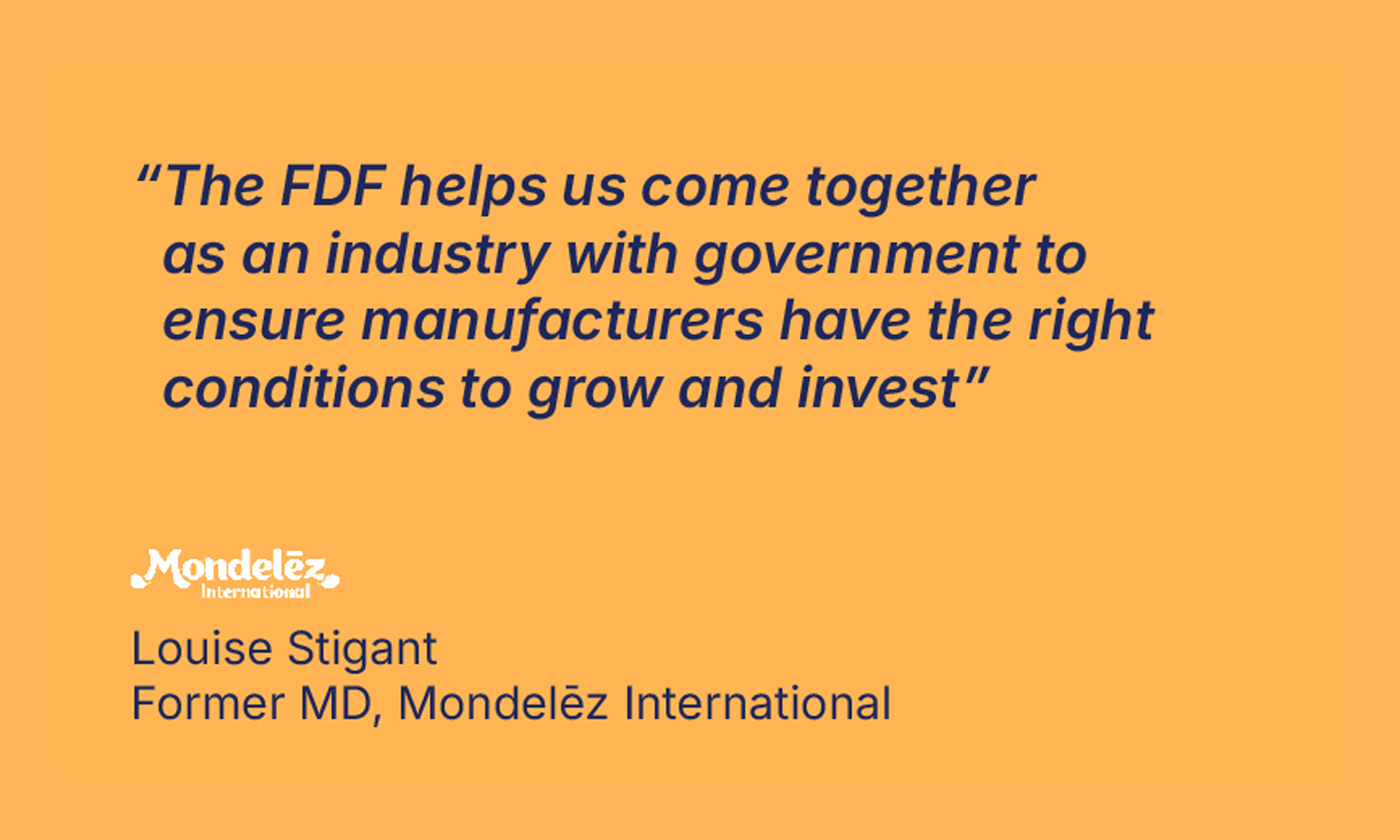 FDF testimonial louise stigant mondelez