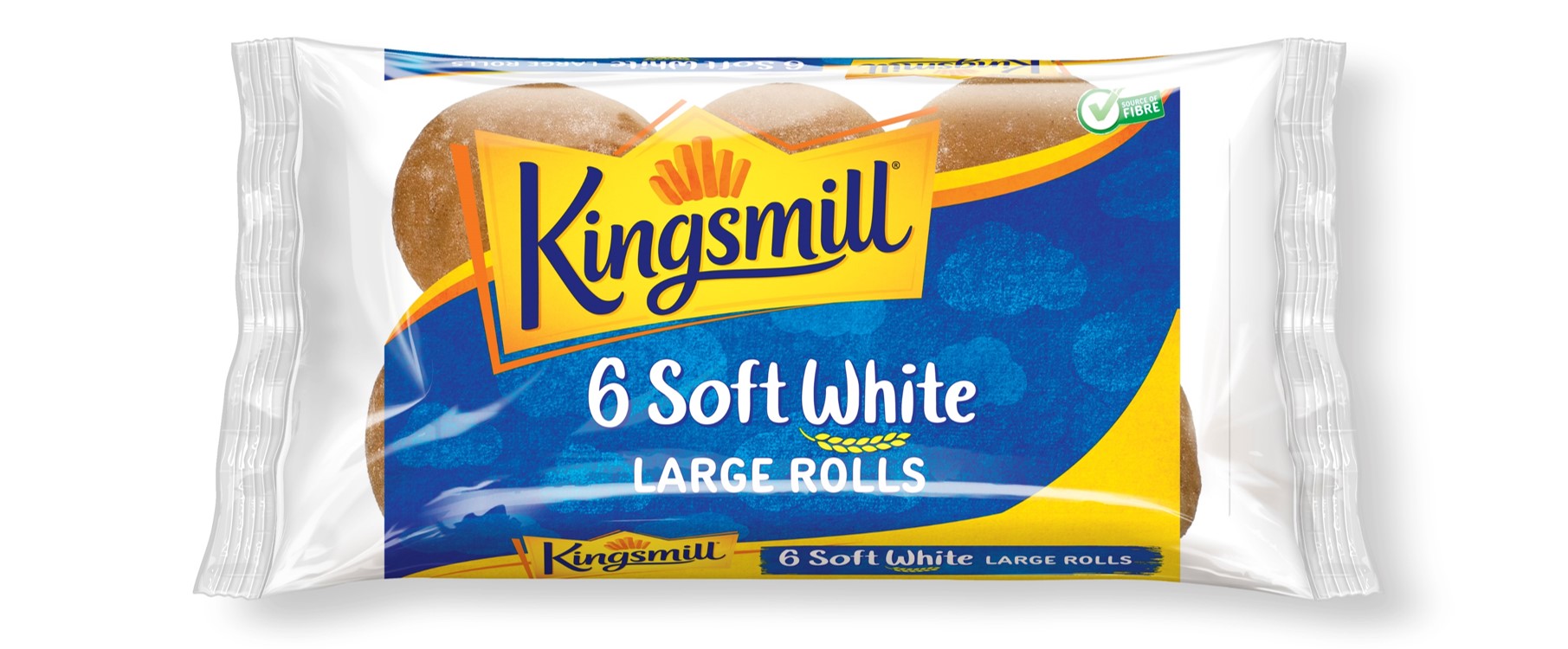 Kingsmill White Rolls: new recipe keeps same great taste, but now provides source of fibre