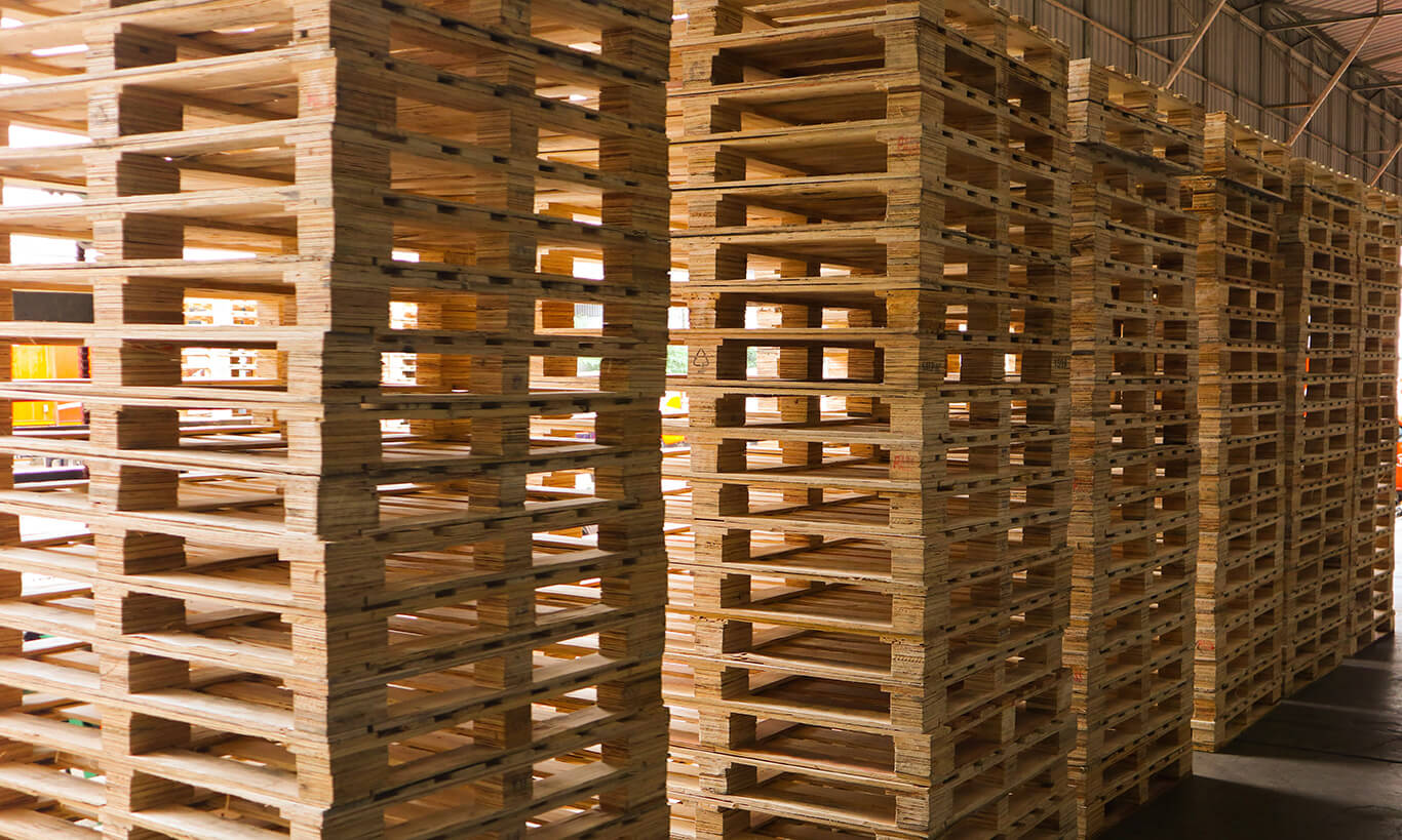 wooden pallets used for exporting SPS goods