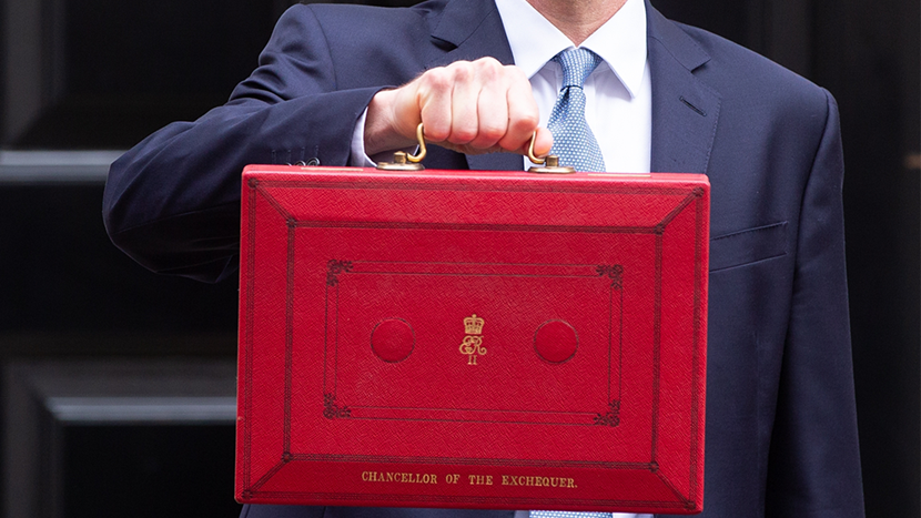 Chancellor of the Exchequer holding ministerial box