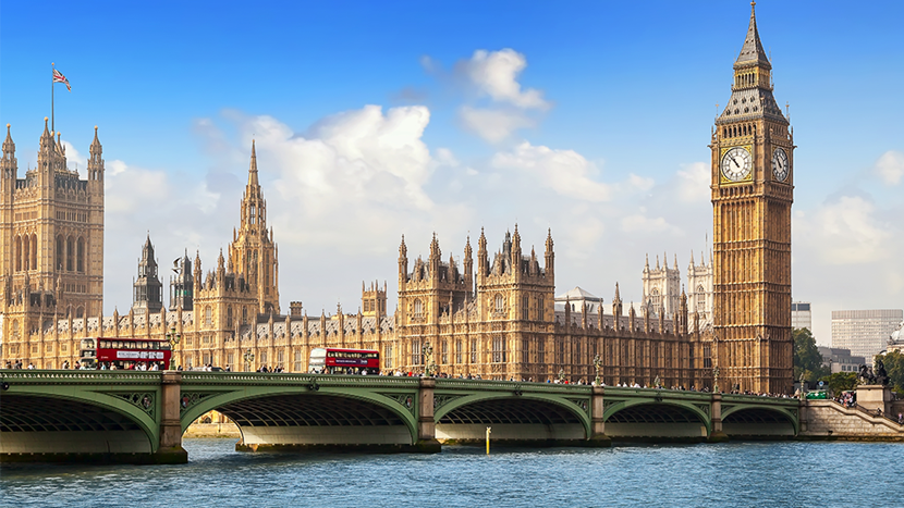 London Parliament Thames River
