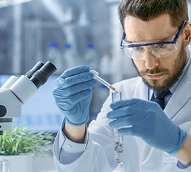 man in lab