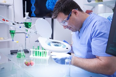 Man in lab
