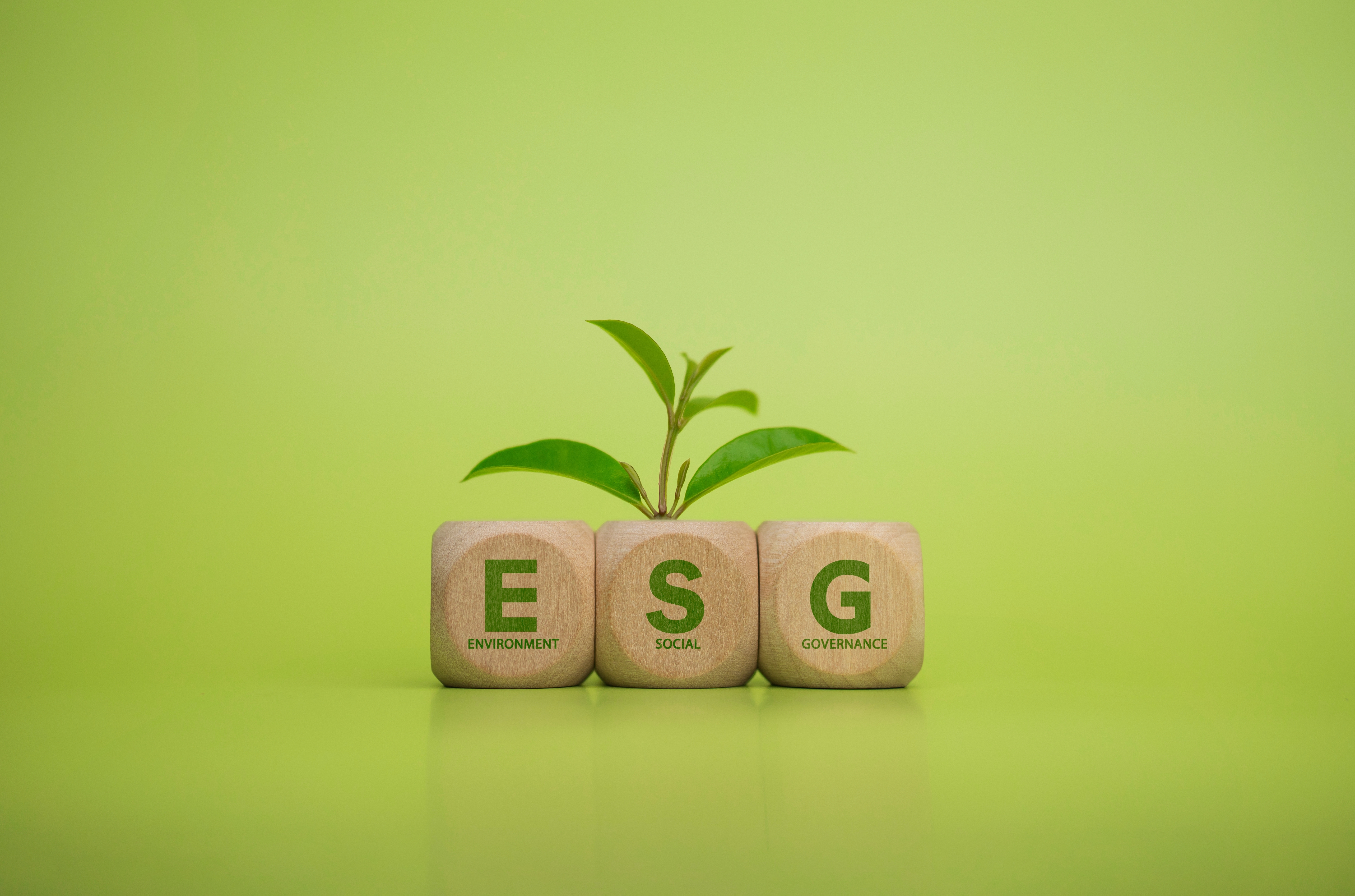 ESG concept image communicating Sustainable Business with Ecological Approach